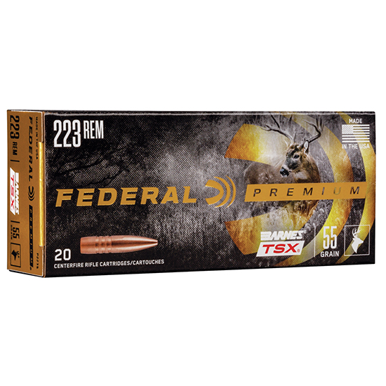 FED VITAL-SHOK 223REM 55GR TSX 20/10 - Ammunition